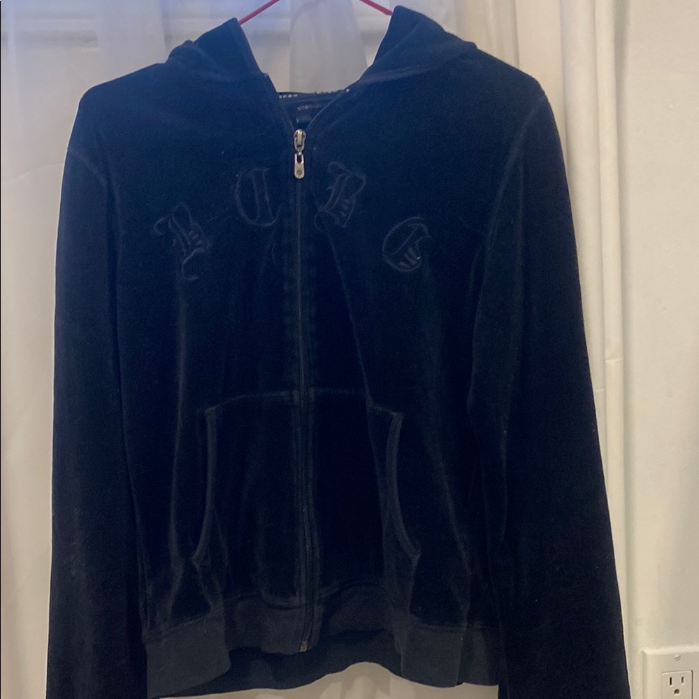 Black Zip-Up Hoodie